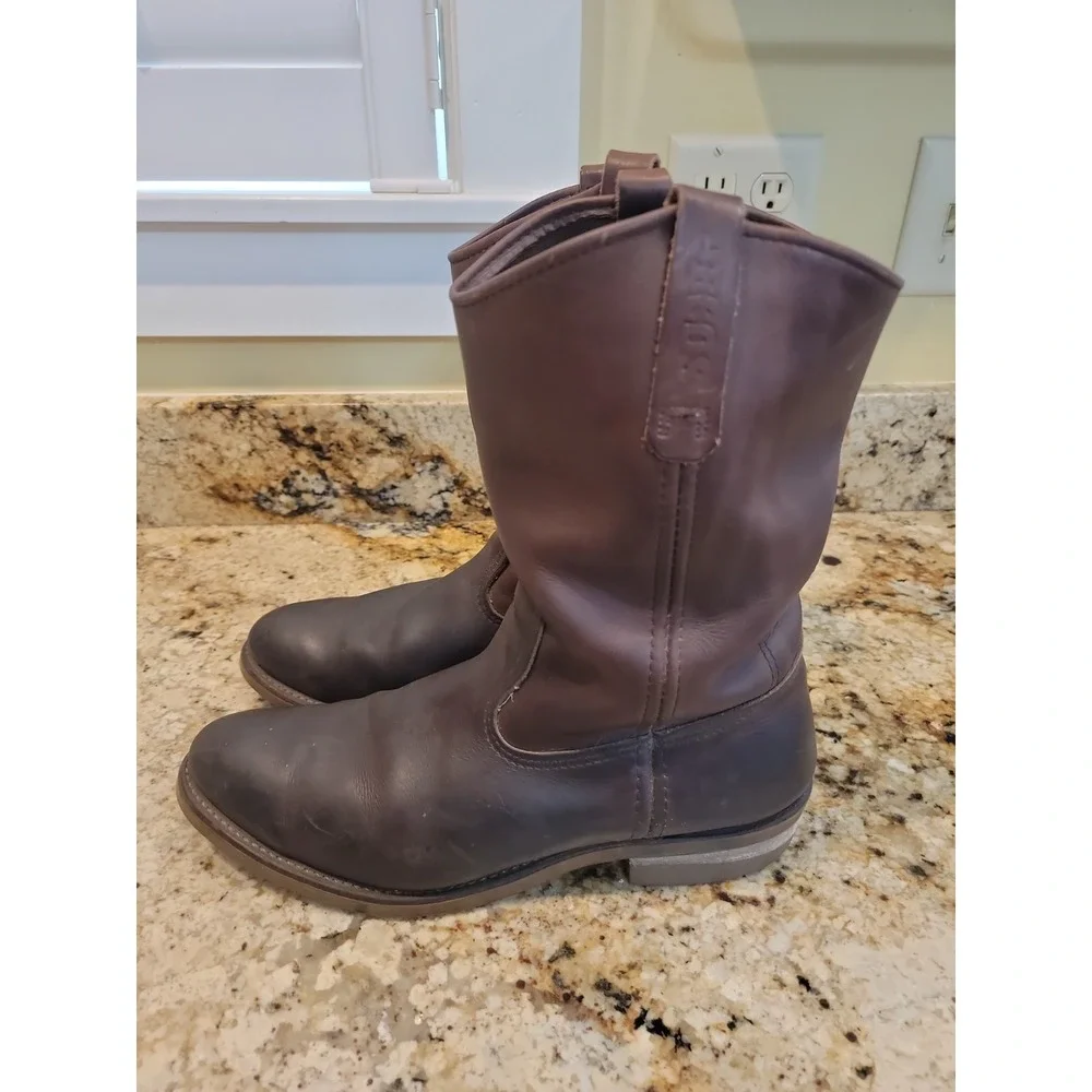 Red Wing 1155 Men's 12C Leather Work Boots Brown Oiled Pecos Cowboy Western